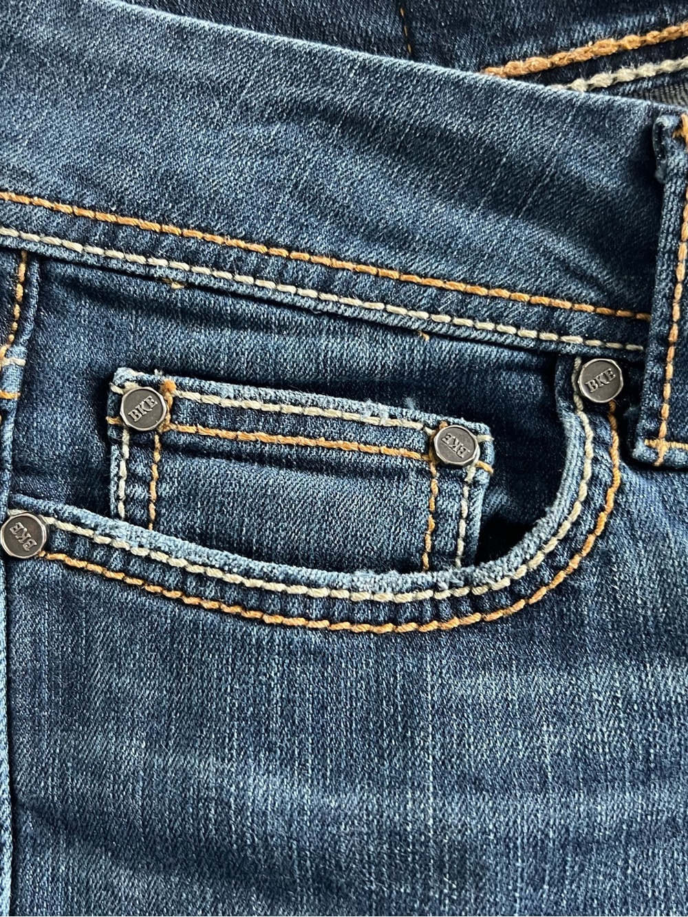 BKE Indigo Bootcut Jeans with Faded Detail - Picture 8 of 11